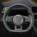 Suede Thin Car Steering Wheel Cover, 2 Piece, Suitable for Round and D Shaped Steering Wheels, Green - color: Green, size: 2pcs: Fits Round/D-Shaped Steering Wheels
