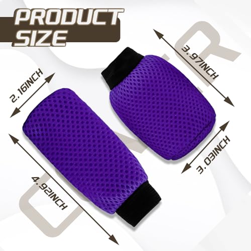 2 PCS Car Gear Shift Knob Cover & Car Handbrake Cover, Anti-Slip Breathable Comfortable Handbrake Gear Shift Protector, Car Interior Accessories Universal for Most Car