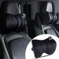 1Pcs Black Car Headrest Memory Foam Neck Pillow 11.8 X 7.8” Soft and Comfortable Seat Head Pillow Cushion Features Adjustable Straps for Most Sedans, SUVs, Home, and Office Settings - color: Black