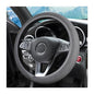 zipelo Elastic Stretch Steering Wheel Cover, Microfiber Breathable Ice Silk, Universal 15 Inch Anti-Slip Car Steering Wheel Protector, Warm in Winter and Cool in Summer for Women (Style2-Gray) - color: Style2-Gray