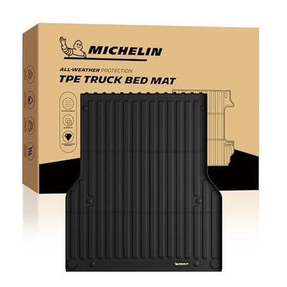 MICHELIN Truck Bed Mat for 2005-2023 Toyota Tacoma - 5 FT / 60.5" Short Bed, All-Weather Truck Bed Liner, Custom Fit, Durable TPE Bedliner, Non-Slip - size: 1) Tacoma | 05-23 | 5 FT