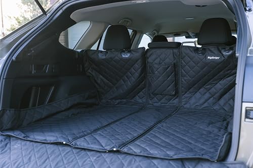 RigStrips TrunkGuard – Modular Trunk Cover with Removable Bumper Mat, Zippable Sections for Skis & Boards, Partial Seat-Down Coverage, Pet & Cargo Protector for SUVs, Crossovers & EVs