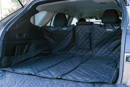 RigStrips TrunkGuard – Modular Trunk Cover with Removable Bumper Mat, Zippable Sections for Skis & Boards, Partial Seat-Down Coverage, Pet & Cargo Protector for SUVs, Crossovers & EVs