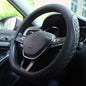 Leather Steering Wheel Cover Compatible with Volkswagen VW Tiguan Atlas ID.4 Taos Golf Passat Jetta Polo Beetle Touareg Cross Sport D Shaped Steering Wheel Accessories, Black 2026