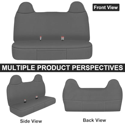 Front Bench Seat Cover Compatible with 1999-2007 Ford F250/F350/F450/F550 Work Truck with Front Solid Bench Seat,Premium Neoprene with Composite Soft Foam Lining Breathable Seat Cover Cushion