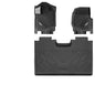 3W Floor Mats (with Metal Pedals) for Ford F-150 2015-2026 & F150 Lightning 2022-2025 SuperCrew (w/o Fold Flat Storage), TPE All Weather Custom Fit, Front & Rear 3PCS | Heavy Duty, Easy Clean - Black - size: 1.F150 2015-2026 Upgraded Floor Mats w/o Storag