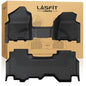 LASFIT Floor Mats for 2019-2024 Dodge Ram 1500 Quad Cab Without 2nd Row Under Seat Storage, Fit for Bench Seat & Carpet Flooring, All Weather TPE Custom Fit Car Mats Floor Liners 1st & 2nd Row, Black - style: 2) 1500 2013-2018 /1500 Classic 2019-2024 | Qu