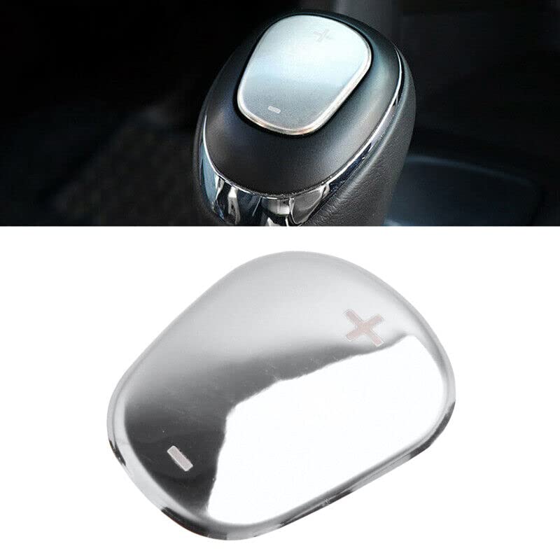 Eridanus Car Accessories Gear Shift Knob Cover Trim Fit for Chevrolet Equinox 2018 2019 2020 2021 (Silver) Chrome Titanium Stainless Steel Shift Knob 1PC - color: Silver