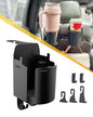 Headrest Cup Holder for Back Seat, Stable Spill-Resistant Drink Holder with Hooks for Bags, Fits 50oz Bottles, Compatible with Sedans, SUVs, and Trucks 2 Pack