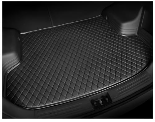 Custom Making Trunk Mats Cargo Mats Fit for 99.9% Sedan SUV All Weather Protection Leather Liners Trunk Mat Cargo Liners (Black) - color: Black