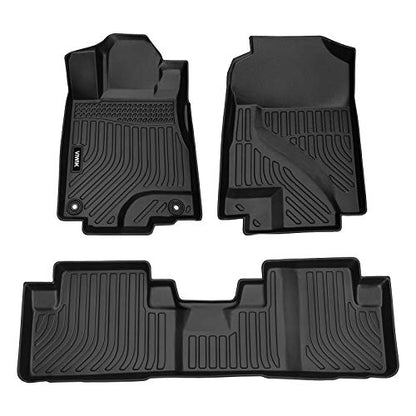 VIWIK Floor Mats Compatible for Honda CR-V LX EX SE 2012 2013 2014 2015 2016, Car Mats All Weather Custom Floor Liners Full Set Include 1st and 2nd Row Front & Rear, Automotive Floor Mats TPE Black - style: Fit for 2012-2016 Honda CR-V