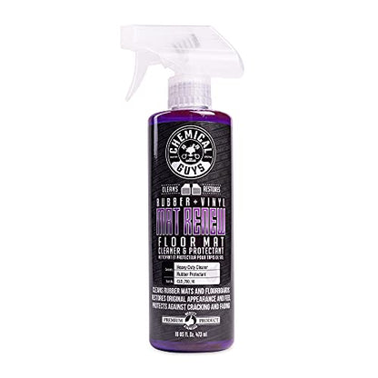 Chemical Guys Mat Renew Rubber and Vinyl Car Floor Mat Cleaner & Protectant - Cleans & Restores Rubber Liners, Running Boards, Safe for Cars, Trucks, SUVs, and More - 16 oz - size: 16 Fl Oz (Pack of 1)
