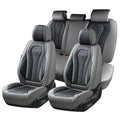 Coverado Car Seat Covers Full Set, Black Seat Covers, Automotive Car Seat Cover, Car Seat Cushion, Car Seat Covers Front Seats Back Seat Covers, Car Seat Protector Universal Fit Most Cars - color: Gray/Black, size: FullSet