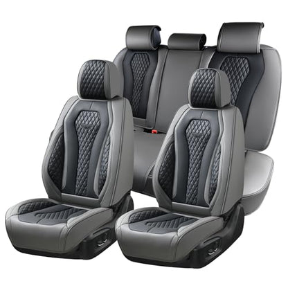 Coverado Car Seat Covers Full Set, Black Seat Covers, Automotive Car Seat Cover, Car Seat Cushion, Car Seat Covers Front Seats Back Seat Covers, Car Seat Protector Universal Fit Most Cars