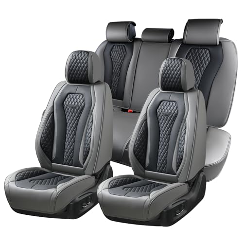 Coverado Car Seat Covers Full Set, Black Seat Covers, Automotive Car Seat Cover, Car Seat Cushion, Car Seat Covers Front Seats Back Seat Covers, Car Seat Protector Universal Fit Most Cars