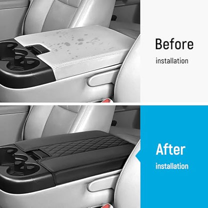 ZZEQYG Center Console Cover for Chevy Silverado/GMC Sierra 2007-2013, Tahoe & Suburban & Yukon & Avalanche, Car Armrest Cover Accessories(Fits Jump Seat Console Only) - color: For Silverado/Sierra 2007-2013(Jump Seat)