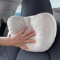 BlissfulNest Car Seat Headrest Pillows, 2 Pack, Suede Fabric, Car Neck Pillow Height Adjustable Thickness Adjustable Neck Pillow Designed to Fit All Cars - color: Suede Fabric Gray