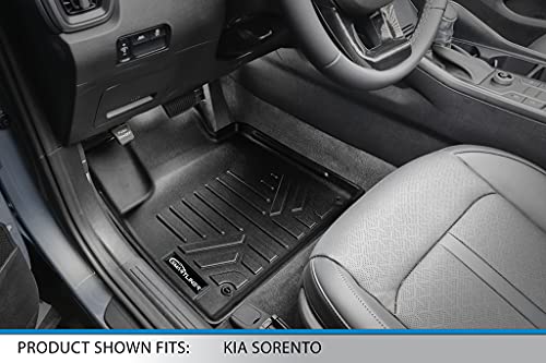 SMARTLINER Custom Fit 3 Row Floor Mats & Cargo Liner Behind 3rd Row Set for 2021-2025 Kia Sorento