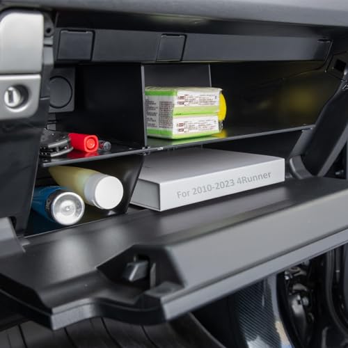JDMCAR Compatible with Toyota 4Runner Accessories 2010-2023 2024 Glove Box Organizer and GX 460 (2010-2023)，Insert ABS Black Materials 4-Runner Compartment Tray - color: For 2010-2024 4Runner