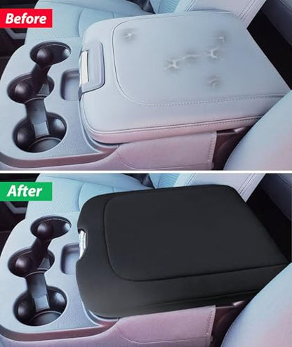 Zxiaochun Center Console Cover Compatible with 2013-2018 Dodge Ram 1500/2500/3500 and 2013-2024 Ram 1500/2500/3500 Classic Models, Armrest Lid Soft Cozy Protective Cover(Neoprene) - color: Black Neoprene, size: For 2013-2024 Ram Jump Seat Console