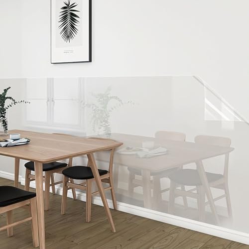 Clear Wall Protector Contact Paper Electrostatic Absorption Wall Protective Film Removable Self-Adhesive Transparent Static Cling Sticker, Waterproof Wallpaper for Furniture Doors from Pets Scratche