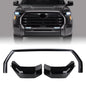 Gloss Black Front Bumper Grille Trim Molding Trim Molding Surround Compatible with 2022-2024 Toyota Tundra