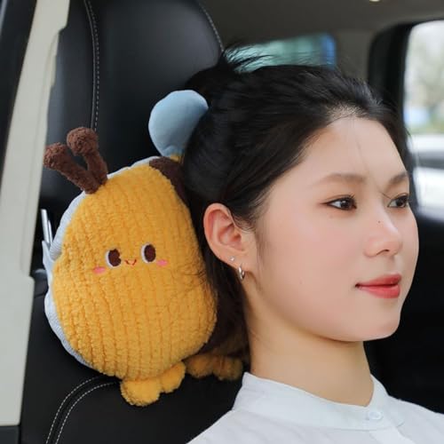Bee-Shaped Car Headrest Neck Pillow - Drive in Style and Support-Bee Neck Pillow -1 PCS - color: Bee Neck Pillow -1 Pcs