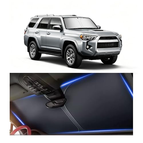 Car Windshield Sun Shade Compatible with Toyota 4Runner 2010-2025,Oxford Cloth Sun Shade for Car Windshield with Foldable Design,Essential Windshields Cover Suns Shades with Storage Bag - color: for Toyota 4Runner 2010-2025