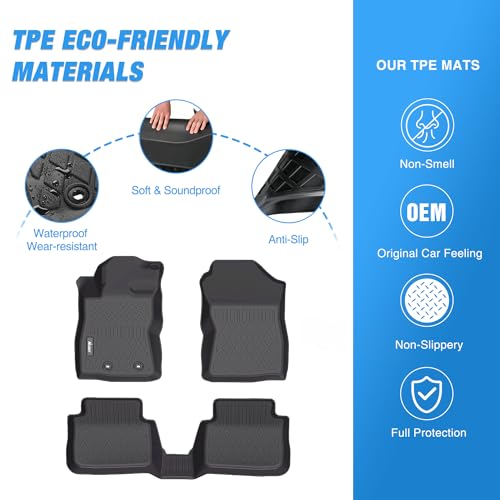 Nilight TPE Floor Mats for Subaru Crosstrek Impreza 2024 2025 2026,All Weather Custom Fit Heavy Duty Floor Liners - color: 2024-2026 Crosstrek|Impreza
