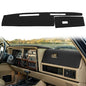 Dash Cover Mat Custom Fit for Jeep Cherokee Comanche Wagoneer Limited Dashboard Pad Carpet Protector K186 (Black) - color: black