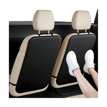 Car Kick Mat Back Seat Protector, Stain-Resistant Backseat Protector Cover to Protect from Dirt Scratches, Automotive Interior Seat Back Kick Pad for Kid, Universal for Vehicles
