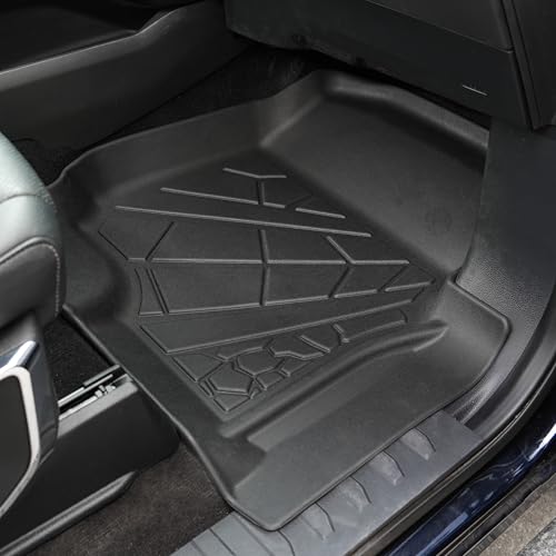 KARPAL Floor Mats for 2015-2026 Ford F-150 & 2022-2026 F150 Lightning SuperCrew, Custom Fit TPE All Weather Ford F150 Accessories 1st & 2nd Row Floor Liner - style: 2015-2026 | For Ford F-150 Crewcab | 1st & 2nd Row