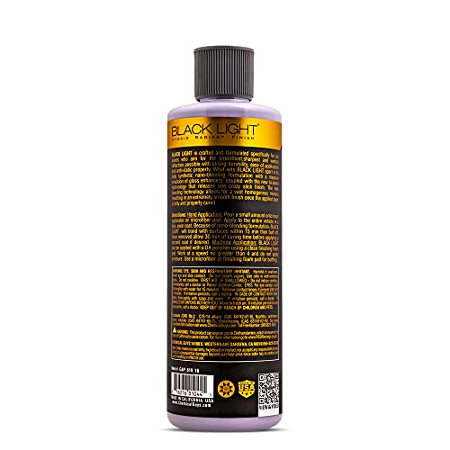 Chemical Guys Black Light Hybrid Radiant Finish - Premium Glaze and Car Sealant for Black and Dark Colors - Enhances Depth, Gloss & Protection on Cars, Trucks, SUVs & More, 16 fl oz Bottle