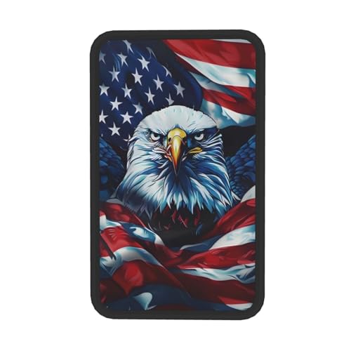Universal Car Center Console Cushion Pad, American Flag Eagle Soft Waterproof Car Center Console Cover Auto Armrest Seat Box Cover Protector for Most Vehicle SUV Truck Car - color: American Flag Eagle