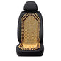 Road Comforts Wood Beaded Seat Cover Back Massage Cushion for Stress Free - Keeps Back from Getting Sweaty While Driving 1PC (Beige) - color: Beige Wood