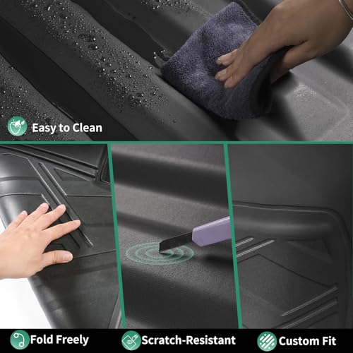 Original 2017-2025 2026 Q7/SQ7 Cargo Liner for Audi Q7 All Models - Custom Fit All Weather Protection Trunk Mat - 3D Shaped Laser Measured Cargo Mat for Audi Q7 2017-2026