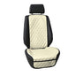 FH Group Car Seat Cushion – Faux Leather Single Front Seat Cover with Front Pockets, Airbag Compatible, Universal Fit Car Seat Cushion for Driver or Passenger Seat, SUV, Truck, Sedan & Van – Beige - color: Beige, style: Front Set