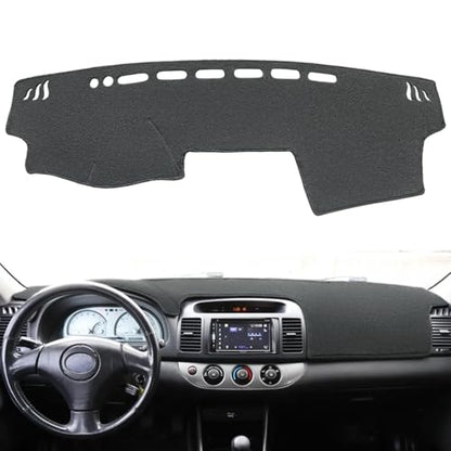 Dash Cover Mat Custom Fit for Toyota Camry 2002 2003 2004 2005 2006 with Cutout for Sensors and Dash Speakers, Dashboard Cover Pad Carpet(02-06 Gray Black) J40 - color: 02-06 dark gray