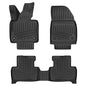 RizLiner Volvo EX40 2025-2026 Custom Fit Floor Mats Rubber 3D Car Mats Laser Measured Floor Liners All Weather Heavy Duty Waterproof Odorless Non-Slip TPE (Front & Rear, Black) - size: EX40 2025-2026