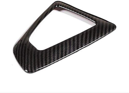 Carbon Fiber Control Gear Box Shift Knob Panel Frame Cover Sticker Interior Trim Compatible with BMW F20 F21 F22 F23 F30 F34 F35 F32 F33 F36 1 2 3 4 Series 14-18 Accessories