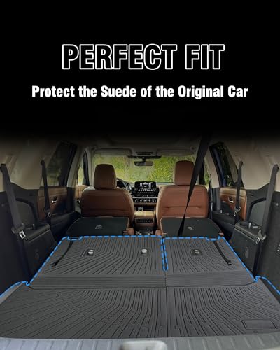 Cargo Liner Compatible with 2022-2025 Nissan Pathfinder Trunk Mat Cargo Mat Back Seat Cover Protector(Backrest Mats+Trunk Mat) - size: FOR 2022-2025 Nissan Pathfinder