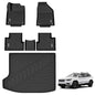 3W Floor Mats&Cargo Liner Fit for Jeep Cherokee 2015-2023, All Weather Custom Fit Trunk Liner for Jeep Cherokee, Heavy Duty Trunk Mat Behind 2rd Row Black(NOT for Grand Cherokee) - size: Jeep Cherokee 2015-2023 Floor Mat & Cargo Liner