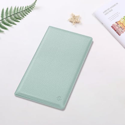 FINPAC Car Registration and Insurance Card Holder, Vehicle Glove Box Card Organizer Wallet Automobile Accessories for License - color: Ice Blue