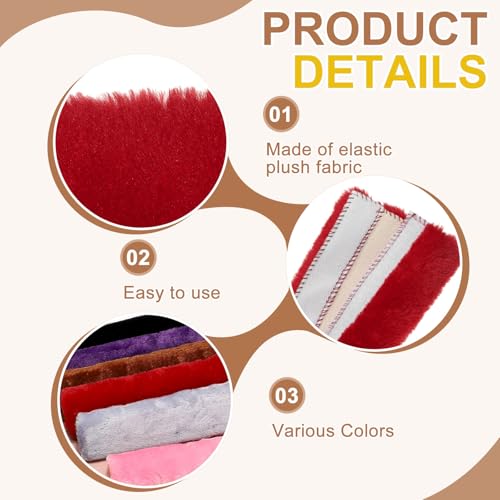PATIKIL Car Seat Belt Cover Pad, (Red) (2 Pcs), Soft Fluffy Seatbelt Cushion Shoulder Strap Covers, Suit for - Bag/Auto/Car Accessories - color: Red