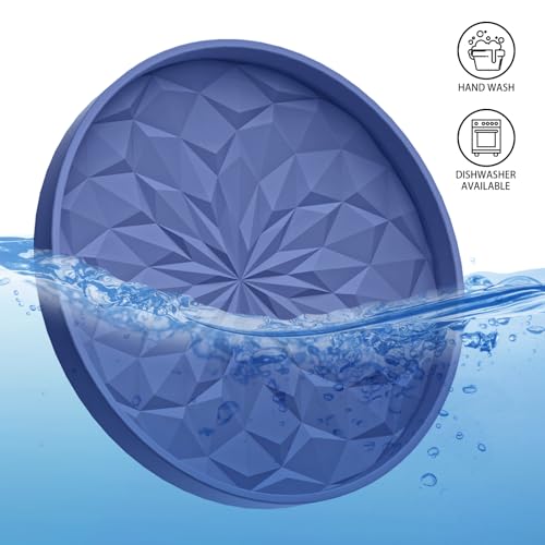 Car Coasters for Cup Holders [4 Pack] - 2.75In Silicone Auto Mug Mats - Universal Non-Slip Recessed Car Interior AccessoriesNavy Blue - color: 4pack-navy Blue
