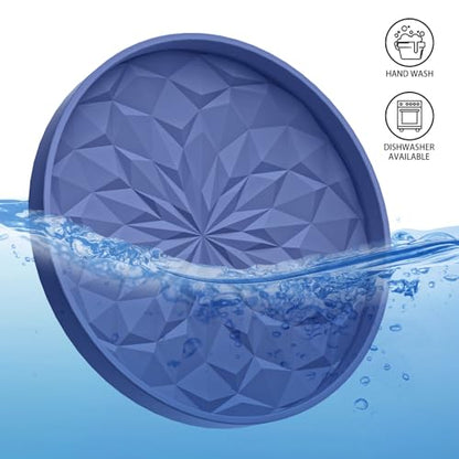 Car Coasters for Cup Holders [4 Pack] - 2.75In Silicone Auto Mug Mats - Universal Non-Slip Recessed Car Interior AccessoriesNavy Blue - color: 4pack-navy Blue