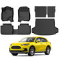 KUST Floor Mats for Honda HR-V 2023-2025 2026, Cargo Mat Floor Liners Back Seat Mats for HRV Accessories, All Weather Protection TPE Rubber Rear Trunk Mat High Edge (Full Set Mats) - style: For │ HR-V 2023-2026 │ Full Set