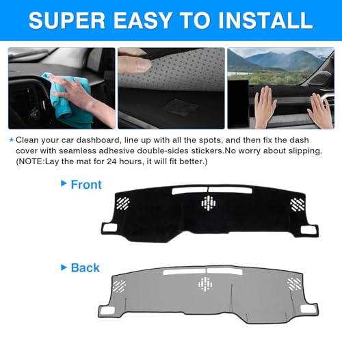Autorder Dashboard Cover Mat for 2024 2025 2026 Toyota Tacoma / 2025 2026 Toyota 4runner Accessories Dash Cover Upgrade Velvet Dash Mat UV Rays Protector - size: 2024-2026 Toyota Tacoma