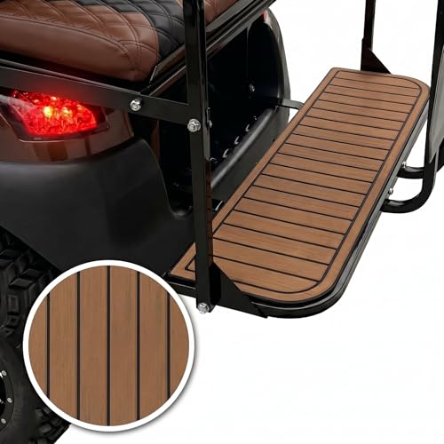 Golf Cart Rear Seat Kits Floor Mat,Fit for YA/EZGO RXV/TXT/Club Car DS/Precedent/Star Car/Excar/Icon, Anti-Skid Mat EVA Environmentally Friendly Materials for Mosts Golf Carts. - color: Brown