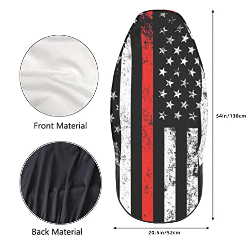 Dujiea USA Patriotic Firefighter Flag Car Front Seat Covers 2 Pcs Universal Auto Seat Covers Front Seats Only, Vehicle Bucket Seat Protectors Fit for Most Car SUV Sedan and Truck - color: USA Patriotic Firefighter Flag